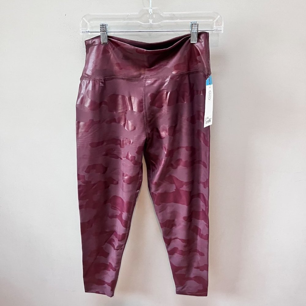 NEW Sage Collective Women's Camo Gloss High-Rise 7/8 Leggings- Size L